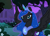 Size: 1011x720 | Tagged: safe, artist:shadowwolf, artist:sunmoon14, nightmare moon, princess luna, alicorn, g4, alternate design, crown, ethereal mane, female, jewelry, looking at you, mare, night, nightmare luna, older, older princess luna, peytral, regalia, slender, smiling, smiling at you, solo, spread wings, tall, talluna, thin, ultimate luna, wings