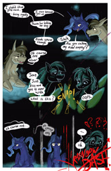 Size: 2120x3244 | Tagged: safe, artist:seventozen, princess luna, rainbow dash, oc, oc:parthus, pony, comic:the problem of parthus, g4, comic, s1 luna