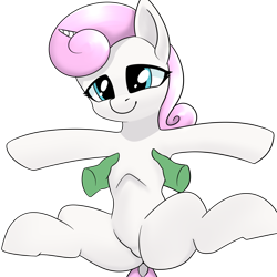 Size: 2000x2000 | Tagged: safe, artist:742, twinkleshine, oc, oc:anon, pony, unicorn, g4, belly, dock, featureless crotch, female, hand, horn, mare, ribcage, simple background, solo, spread legs, spreading, tail, transparent background, upsies