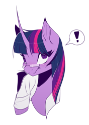 Size: 828x1171 | Tagged: safe, artist:purgarawry, twilight sparkle, pony, unicorn, g4, horn, simple background, solo, transparent background