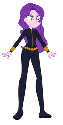 Size: 806x1601 | Tagged: safe, artist:robertsonskywa1, pipp petals, human, equestria girls, g4, g5, belt, black widow (marvel), bodysuit, bracer, clothes, equestria girls-ified, female, full body, g5 to equestria girls, g5 to g4, generation leap, marvel, photo, simple background, skinny pipp, skintight clothes, solo, transparent background