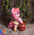 Size: 2141x2178 | Tagged: safe, artist:1stastrastudio, berry punch, berryshine, pony, g4, barrel, clothes, dress, irl, photo, plushie, solo