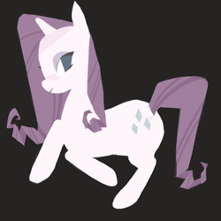 Size: 2048x2048 | Tagged: safe, artist:bunnpon, rarity, pony, unicorn, g4, horn, solo