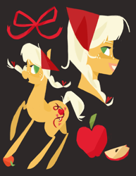 Size: 2879x3725 | Tagged: safe, artist:bunnpon, applejack, earth pony, pony, g4, redesign, solo