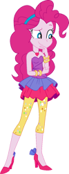 Size: 481x1200 | Tagged: safe, artist:invisibleink, artist:tylerajohnson352, pinkie pie, human, equestria girls, g4, my little pony equestria girls, my little pony equestria girls: better together, twilight under the stars, 2000s, bare shoulders, bracelet, clothes, dress, female, high heels, jewelry, necklace, rah rah skirt, shoes, simple background, skirt, sleeveless, sleeveless dress, solo, strapless, strapless dress, transparent background, vector