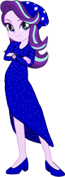 Size: 437x1193 | Tagged: safe, artist:invisibleink, artist:tylerajohnson352, starlight glimmer, human, equestria girls, g4, make new friends but keep discord, beanie, clothes, dress, female, gala dress, gloves, hat, high heels, reference, shoes, simple background, skirt, solo, transparent background, vector, watch, wristwatch