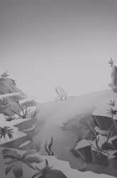 Size: 3000x4554 | Tagged: safe, artist:robin jacks, background, cover, grayscale, monochrome, no pony, scenery