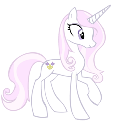 Size: 900x925 | Tagged: safe, artist:animusvox, fleur-de-lis, pony, unicorn, g4, female, horn, mare, raised hoof, simple background, solo, transparent background, vector