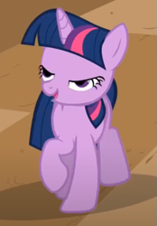 Size: 379x544 | Tagged: safe, screencap, twilight sparkle, pony, unicorn, a canterlot wedding, g4, season 2, cropped, derp, female, mare, mid-blink screencap, out of context, solo, unicorn twilight