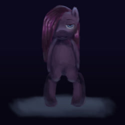 Size: 2000x2000 | Tagged: safe, artist:lime-tree-art, pinkie pie, earth pony, pony, g4, bipedal, drawthread, eyebrows, lidded eyes, looking at you, nightmare fuel, pig nose, pinkamena diane pie, solo