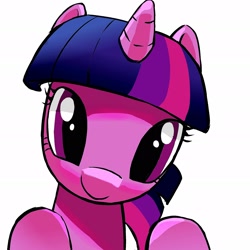 Size: 2362x2362 | Tagged: safe, artist:qianhe498, twilight sparkle, pony, g4, bust, female, mare, simple background, white background