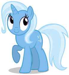 Size: 828x893 | Tagged: safe, artist:zslnews, trixie, pony, unicorn, g4, cute, diatrixes, female, horn, looking up, mare, raised hoof, simple background, solo, transparent background, vector