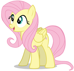 Size: 828x794 | Tagged: safe, artist:zslnews, fluttershy, pegasus, pony, g4, cute, female, folded wings, happy, looking up, mare, open mouth, shyabetes, simple background, solo, transparent background, vector, wings