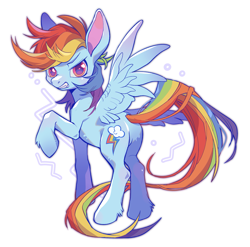 Size: 2115x2086 | Tagged: safe, artist:wang6440, rainbow dash, pegasus, pony, g4, female, mare, simple background, solo, spread wings, white background, wings