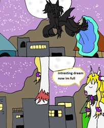 Size: 1102x1348 | Tagged: safe, artist:ask-luciavampire, oc, oc only, pony, undead, vampire, ask, city, moon, new ask blog, night, psychic vampire, solo, stars, tumblr