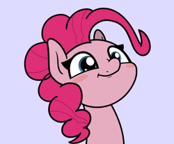 Size: 2048x1696 | Tagged: safe, artist:ewoudcponies, pinkie pie, earth pony, pony, g4, blush sticker, blushing, cute, diapinkes, female, mare, purple background, simple background, smiling, solo