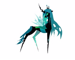 Size: 2500x2000 | Tagged: safe, artist:xianzhang909, queen chrysalis, changeling, changeling queen, pony, g4, female, mare, simple background, solo, white background