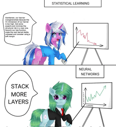 Size: 939x1024 | Tagged: safe, artist:arllistar, derpibooru exclusive, oc, oc only, oc:alto legato, oc:kazumi, comic, meme, ponified meme, speech bubble, text