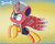 Size: 2000x1600 | Tagged: safe, artist:trackheadtherobopony, oc, oc only, oc:trackhead, alicorn, pony, robot, robot pony, alicornified, drill, flying, jet wings, race swap, solo