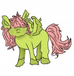 Size: 2061x2111 | Tagged: safe, artist:twipiebongrip, oc, oc only, pegasus, pony, green coat, old art, simple background, solo, white background