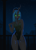 Size: 2230x3118 | Tagged: safe, artist:kirasunnight, queen chrysalis, changeling, changeling queen, anthro, g4, bodysuit, breasts, busty queen chrysalis, clothes, eyeshadow, female, fishnet clothing, fishnet stockings, glowing, glowing eyes, green eyes, hips, horn, jewelry, makeup, mare, nail polish, reasonably sized breasts, ring, stockings, thigh highs