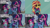 Size: 2000x1125 | Tagged: safe, edit, edited screencap, editor:quoterific, screencap, pinkie pie, rarity, sci-twi, sunset shimmer, twilight sparkle, human, equestria girls, equestria girls specials, g4, my little pony equestria girls: holidays unwrapped, winter break-in, book, clothes, earmuffs, sunglasses, winter outfit