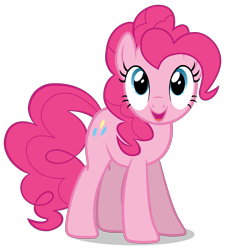 Size: 1944x2160 | Tagged: safe, artist:zslnews, pinkie pie, earth pony, pony, g4, cute, diapinkes, female, mare, open mouth, simple background, solo, transparent background, vector