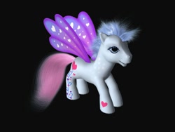 Size: 640x480 | Tagged: safe, artist:exflyer, heart bright, flutter pony, g3, 3d, 3d model, female, mare, simple background, solo