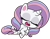 Size: 305x238 | Tagged: safe, edit, edited screencap, editor:luckydog416, screencap, potion nova, pony, unicorn, all that jitters, g4, g4.5, my little pony: pony life, background removed, horn, simple background, sleeping, snoring, solo, transparent background