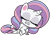 Size: 426x310 | Tagged: safe, edit, edited screencap, editor:luckydog416, screencap, potion nova, pony, unicorn, all that jitters, g4, g4.5, my little pony: pony life, background removed, horn, simple background, sleeping, solo, transparent background