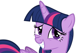 Size: 4071x2866 | Tagged: safe, anonymous artist, derpibooru exclusive, twilight sparkle, alicorn, pony, g4, princess twilight sparkle (episode), season 4, .svg available, awkward smile, female, folded wings, grin, horn, mare, multicolored hair, multicolored mane, multicolored tail, nervous, nervous smile, simple background, smiling, solo, tail, teeth, transparent background, twilight sparkle (alicorn), vector, wings