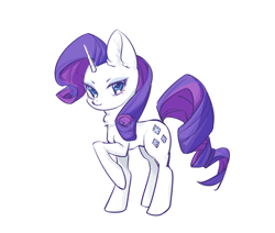 Size: 750x636 | Tagged: safe, artist:iris-tecetorum-maxim, rarity, pony, unicorn, g4, horn, solo