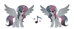 Size: 3500x1387 | Tagged: safe, artist:darbypop1, oc, oc only, oc:melody everbelle, alicorn, pony, female, mare, nightmarified, simple background, solo, transparent background