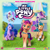 Size: 898x898 | Tagged: safe, artist:daveman1000, hitch trailblazer, izzy moonbow, pipp petals, sunny starscout, zipp storm, earth pony, pegasus, pony, unicorn, g5, my little pony: a maretime bay adventure, album cover, fan made, female, horn, logo, male, soundtrack, unofficial, video game