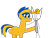 Size: 2224x1668 | Tagged: safe, artist:robertleyvaiii, oc, oc only, oc:chuk, oc:flare spark, pegasus, g4, cap, duo, female, hat, pegasus oc, simple background, smiling, transparent background