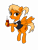 Size: 3000x4000 | Tagged: safe, artist:vomitvomiting, oc, oc only, pegasus, pony, bottle, clothes, female, female oc, flying, holding a bottle, hoof hold, looking at you, mare, open mouth, orange coat, pegasus oc, simple background, smiling, smiling at you, solo, transparent background