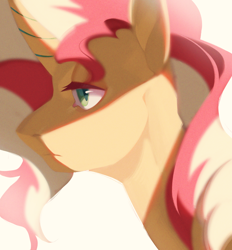 Size: 1300x1400 | Tagged: safe, artist:yuyusunshine, sunset shimmer, pony, g4, bust, portrait, solo