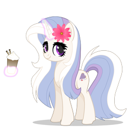 Size: 2200x2200 | Tagged: safe, artist:r4hucksake, oc, oc only, oc:alabaster hush, pony, unicorn, drink, female, horn, magic, mare, milkshake, simple background, solo, transparent background