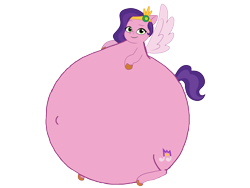 Size: 3264x2448 | Tagged: safe, artist:retroguy1990, pipp petals, pegasus, pony, g5, my little pony: tell your tale, 1000 hours in ms paint, circle tool, female, inflation, mare, simple background, solo, transparent background