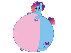 Size: 3264x2448 | Tagged: safe, artist:retroguy1990, misty brightdawn, unicorn, g5, my little pony: tell your tale, 1000 hours in ms paint, circle tool, female, horn, inflation, mare, rebirth misty, simple background, solo, transparent background