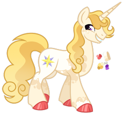 Size: 1049x988 | Tagged: safe, artist:monochrome-sunsets, prince blueblood, pony, unicorn, g4, alternate design, alternate eye color, cloven hooves, coat markings, colored hooves, dappled, freckles, grin, hooves, horn, long horn, male, shiny hooves, simple background, smiling, solo, stallion, transparent background, walking