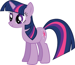 Size: 6800x5934 | Tagged: safe, artist:diatosta, twilight sparkle, pony, unicorn, g4, 2014, female, horn, mare, simple background, smiling, solo, tail, transparent background, unicorn twilight, vector