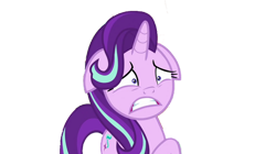 Size: 828x465 | Tagged: safe, artist:starlightglimmer04, edit, edited screencap, screencap, starlight glimmer, pony, unicorn, g4, no second prances, female, horn, mare, nervous, not a vector, simple background, solo, transparent background