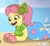 Size: 370x343 | Tagged: safe, screencap, posey bloom, earth pony, pony, g5, my little pony: tell your tale, snow pun intended, spoiler:g5, spoiler:my little pony: tell your tale, blanket, clothes, cropped, earmuffs, female, happy, mare, open mouth, open smile, posey catches a break, scarf, smiling, solo