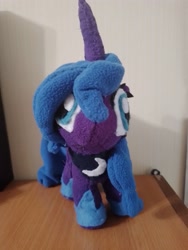 Size: 3000x4000 | Tagged: safe, artist:jbond, princess luna, alicorn, pony, g4, cute, female, handmade, irl, jewelry, mare, photo, photography, plushie, regalia, s1 luna, solo