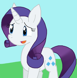 Size: 772x788 | Tagged: safe, artist:cmara, rarity, unicorn, g4, female, horn, solo