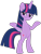 Size: 1180x1540 | Tagged: safe, artist:savage-bases, artist:twilyisbestpone, twilight sparkle, pony, unicorn, g4, base used, bipedal, evil smile, female, grin, horn, looking at you, mare, shrug, simple background, smiling, smug, smuglight sparkle, solo, transparent background, unicorn twilight