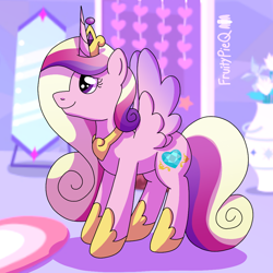 Size: 1000x1000 | Tagged: safe, artist:fruiitypieq, princess cadance, alicorn, pony, g4, female, mare, solo