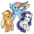 Size: 800x805 | Tagged: safe, artist:zphal, applejack, rainbow dash, rarity, earth pony, pegasus, pony, unicorn, g4, applejack's hat, cowboy hat, deviantart watermark, female, hat, horn, mare, obtrusive watermark, simple background, transparent background, trio, trio female, watermark