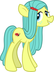 Size: 3000x3973 | Tagged: safe, artist:cloudy glow, ocellus, changedling, changeling, earth pony, insect, ladybug, pony, g4, disguise, disguised changeling, female, pony ocellus, simple background, solo, transparent background, vector